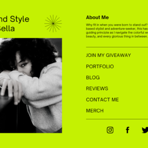 Neon-Green-and-Black-Colorful-Blocks-Blogger-Bio-Link-Website